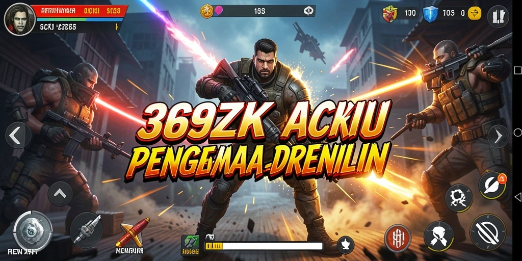Tampilan aksi mendebarkan dalam gameplay 369ZK.