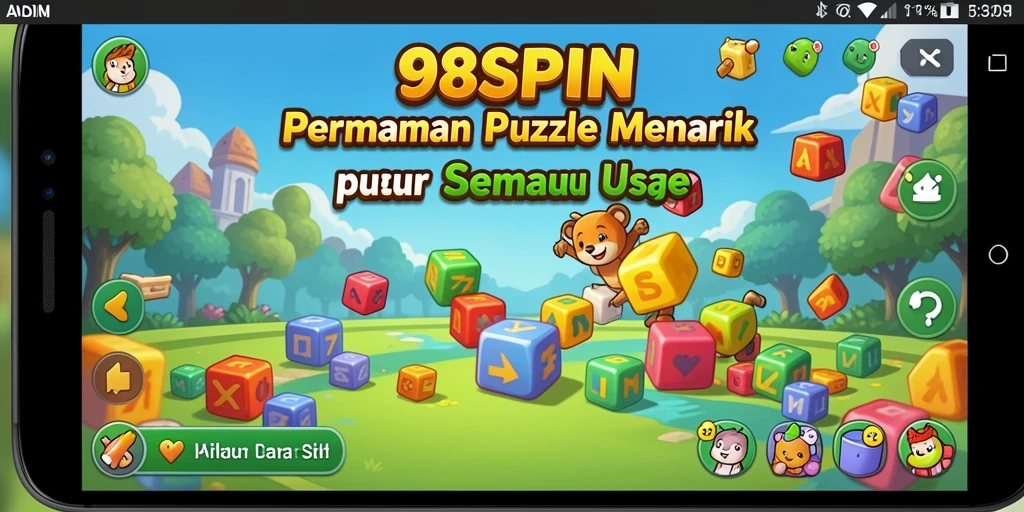Tampilan gameplay menarik dari 98SPIN yang penuh tantangan Puzzle.