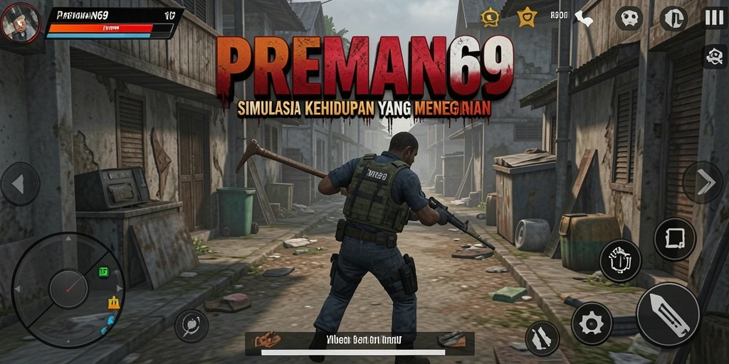 Tampilan gameplay menarik PREMAN69 yang penuh aksi dan tantangan.