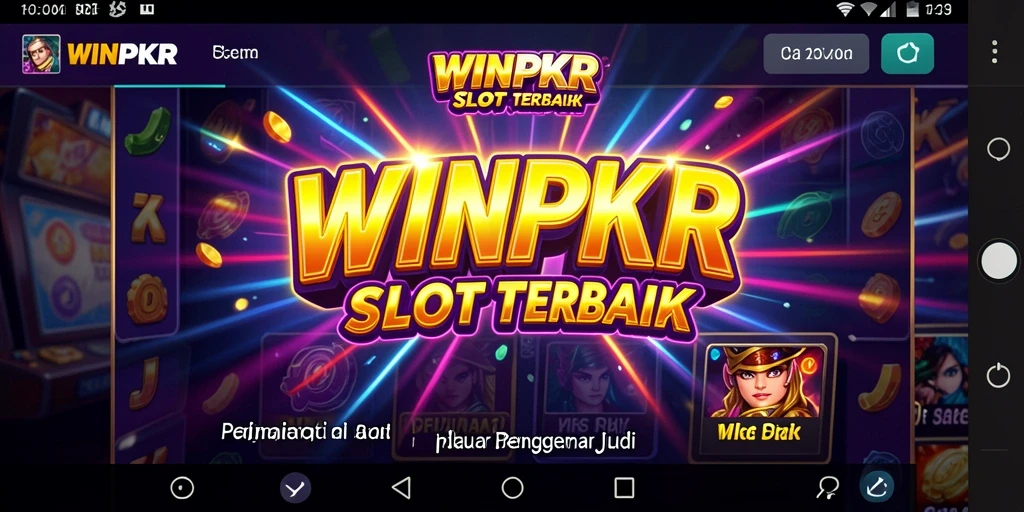 Tampilan gameplay seru dari WINPKR yang menampilkan berbagai slot menarik.